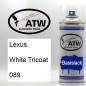 Preview: Lexus, White Tricoat, 089: 400ml Sprühdose, von ATW Autoteile West.